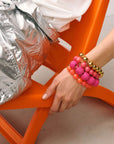 Mini Beads Bracelet Campari Orange - Vanessa Baroni