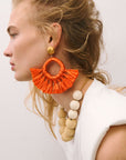 Sunray Earring Orange - Vanessa Baroni