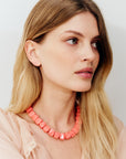 Mini Organic Shaped Necklace Strawberry Icecream