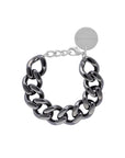 Mini Flat Chain Bracelet Ultrablack - Vanessa Baroni