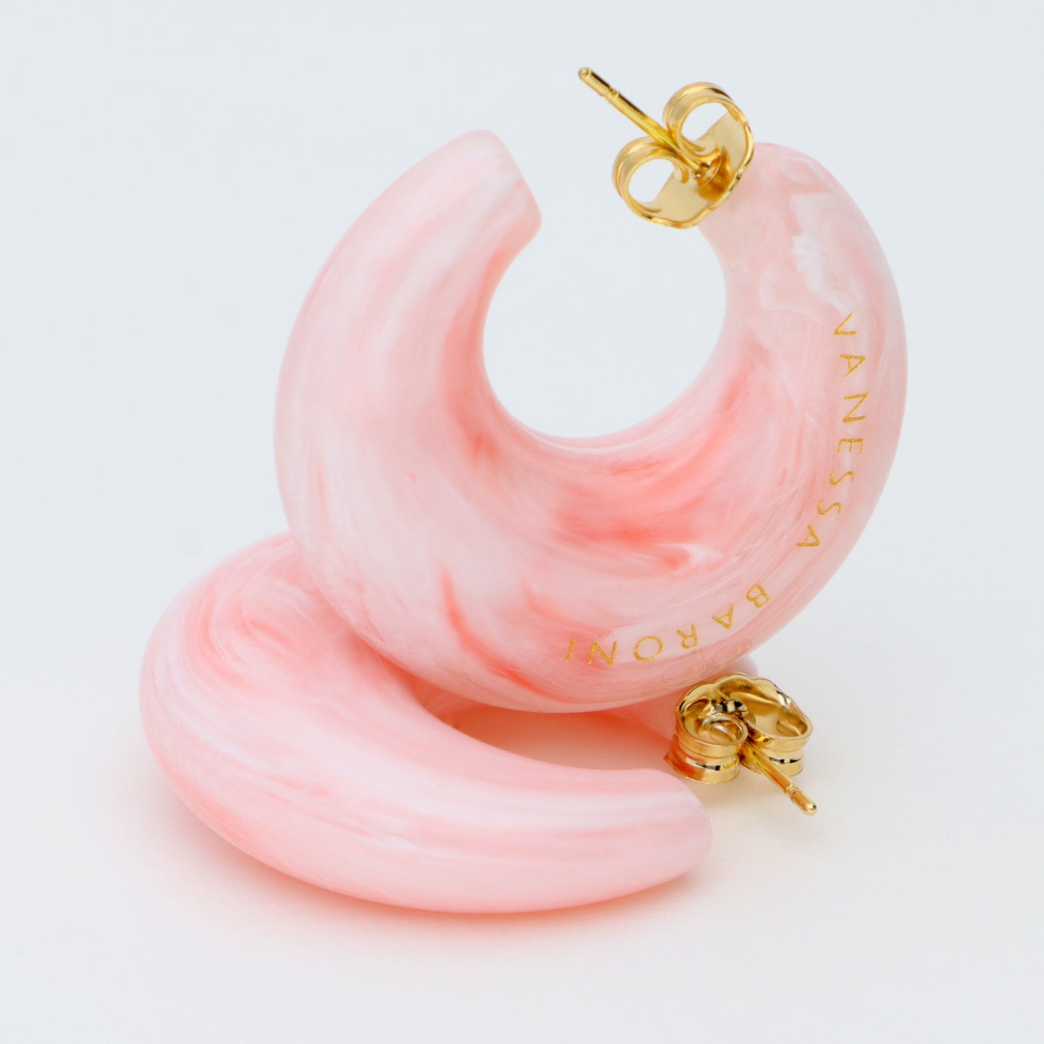 Moon Earring Bubble Gum Twist