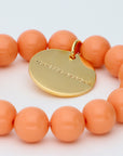 Mini Beads Flex Bracelet Peach