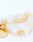 Mini Organic Shaped Bracelet Pearl Marble