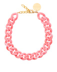 Flat Chain Necklace Strawberry Icecream
