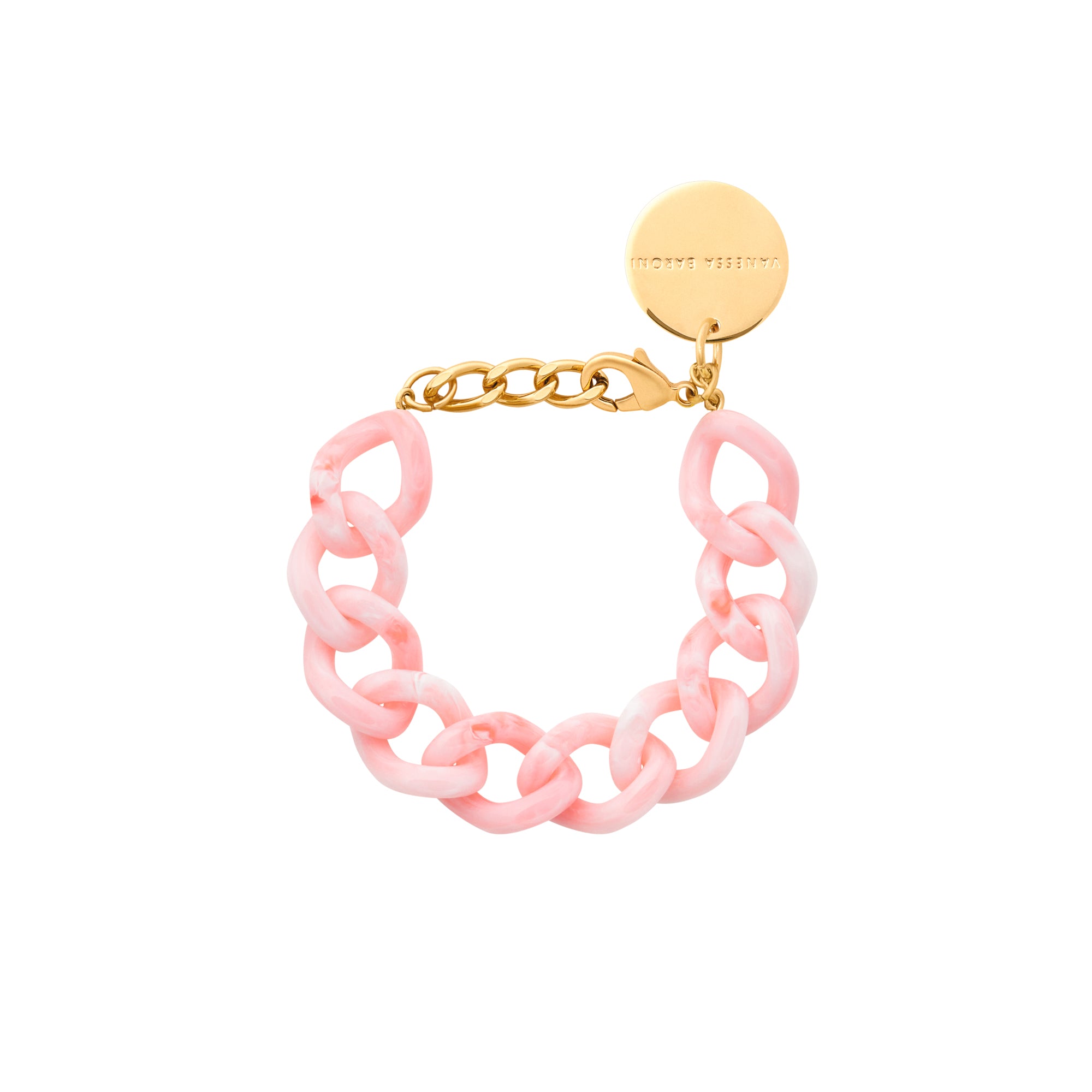 Mini Flat Chain Bracelet Bubble Gum Twist