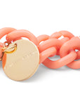 Mini Flat Chain Bracelet Peach