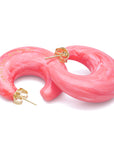 Moon Earring Strawberry Icecream