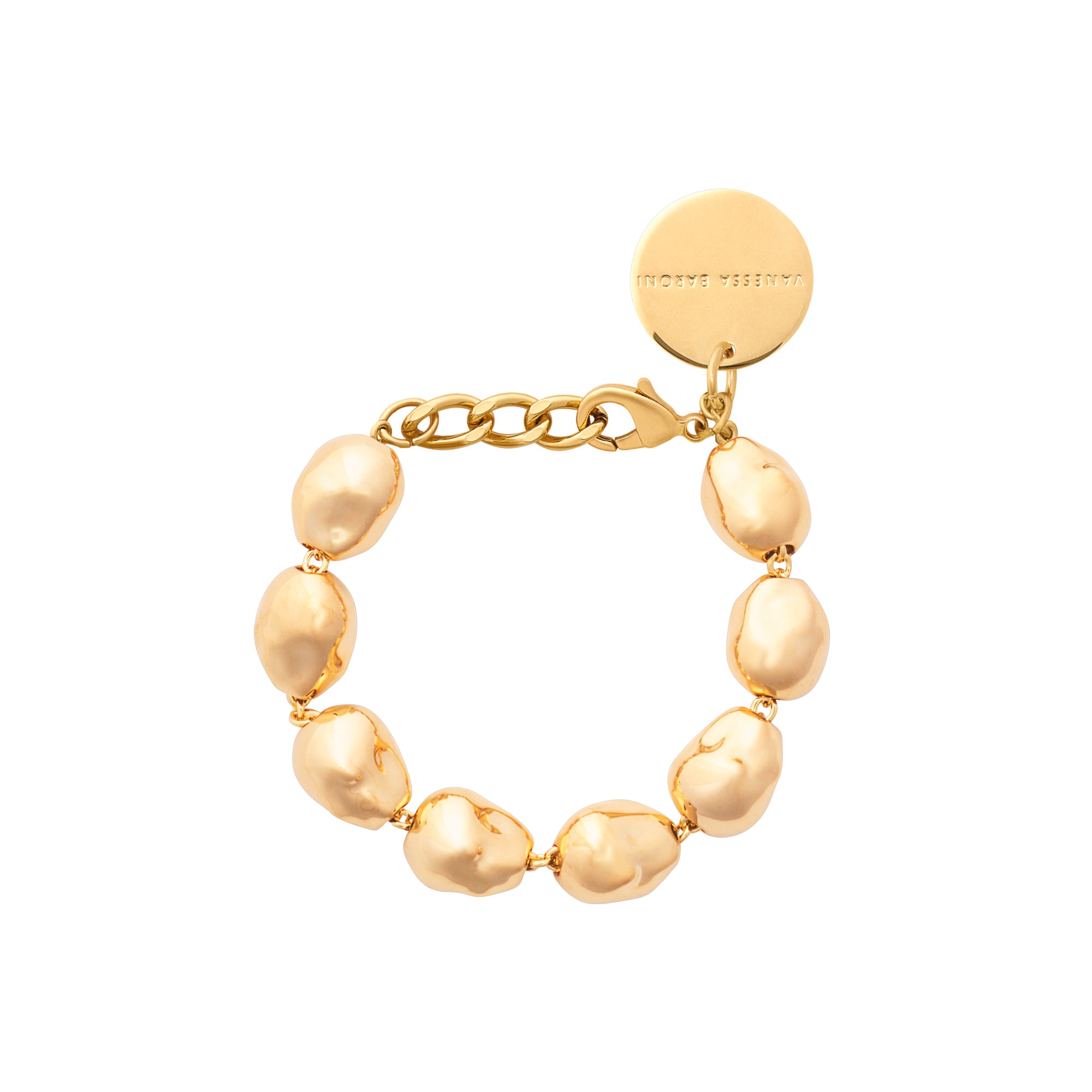 Organic Pearl Bracelet Gold