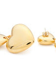 Triple Heart Earring Gold