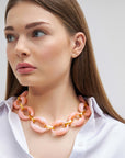 Turtle Necklace Peach Sorbet