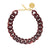 Flat Chain Necklace Bordeaux Marble - Vanessa Baroni