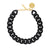 Flat Chain Necklace Matt Black - Vanessa Baroni