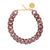 Flat Chain Necklace Toffee Marble - Vanessa Baroni