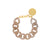 Mini Flat Chain Bracelet Biancone Marble - Vanessa Baroni