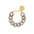 Mini Flat Chain Bracelet Greige Marble - Vanessa Baroni