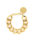 Mini Flat Chain Bracelet Gold