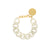 Mini Flat Chain Bracelet Snow White Marble - Vanessa Baroni