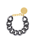 Mini Flat Chain Bracelet Ultrablack - Vanessa Baroni