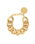 Flat Chain Bracelet Gold