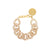 Flat Chain Bracelet Honey Marble - Vanessa Baroni