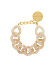 Flat Chain Bracelet Honey Marble - Vanessa Baroni