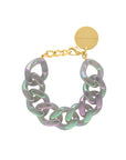 Flat Chain Bracelet Iridescent Clear - Vanessa Baroni