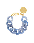 Flat Chain Bracelet Ocean Blue