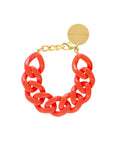 Flat Chain Bracelet Orange