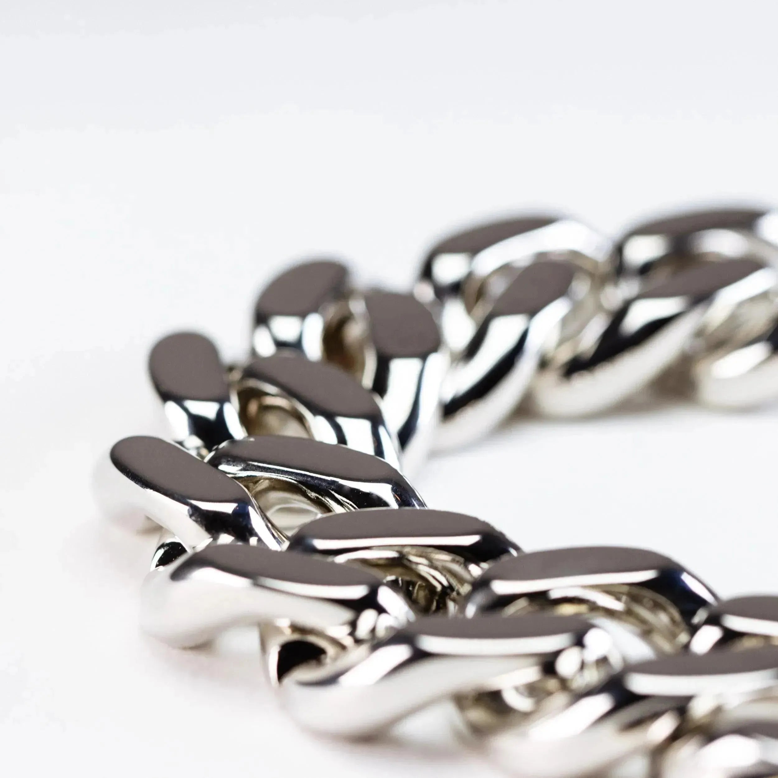 Mini Flat Chain Bracelet Silver Vanessa Baroni