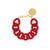 Flat Chain Bracelet Scarlet Red - Vanessa Baroni