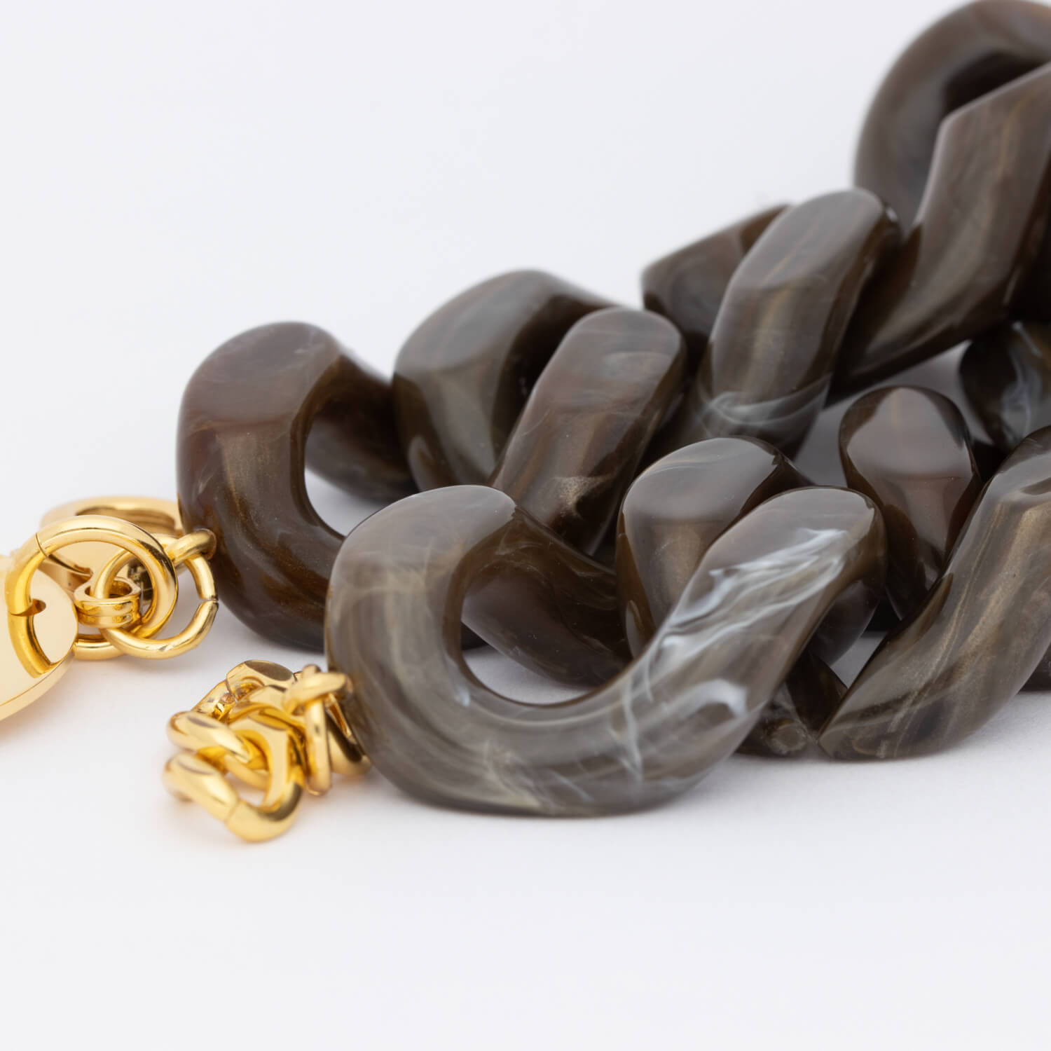 GREAT Bracelet Dark Brown Marble - Vanessa Baroni