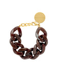 GREAT Bracelet Dark Brown Marble - Vanessa Baroni