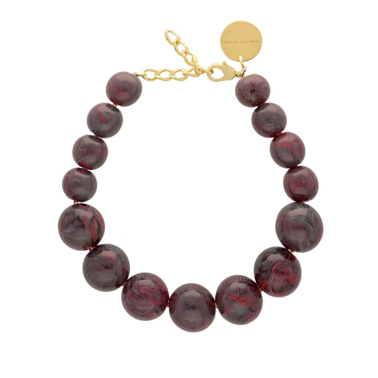 Beads Necklace Ikat Marble - Vanessa Baroni