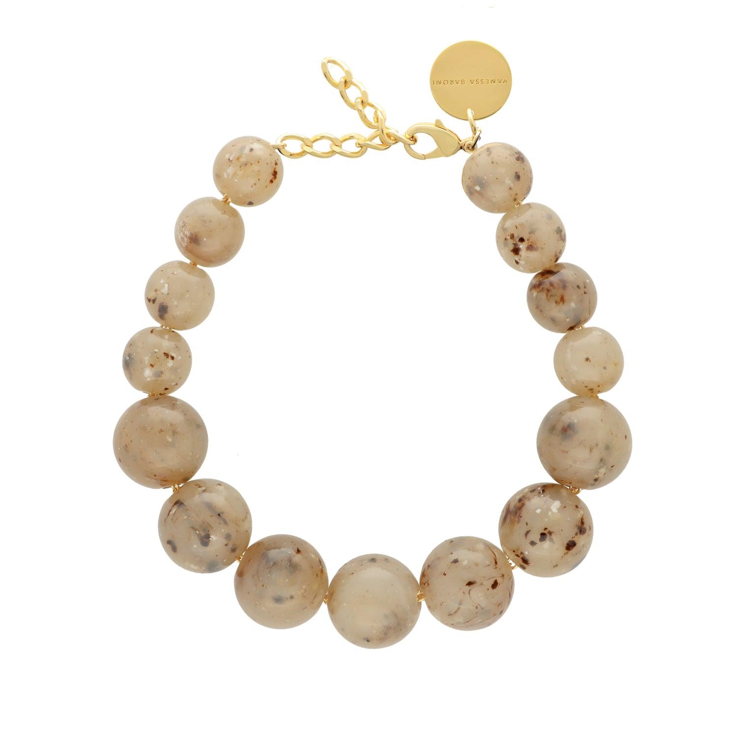 Beads Necklace Light Bernstein - Vanessa Baroni