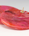 Disc Earring Pink Marble - Vanessa Baroni