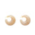 Moon Earring Honey Marble - Vanessa Baroni