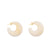 Moon Earring Pearl Marble