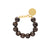 Beads Bracelet Dark Brown Marble - Vanessa Baroni