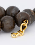 Beads Bracelet Dark Brown Marble - Vanessa Baroni