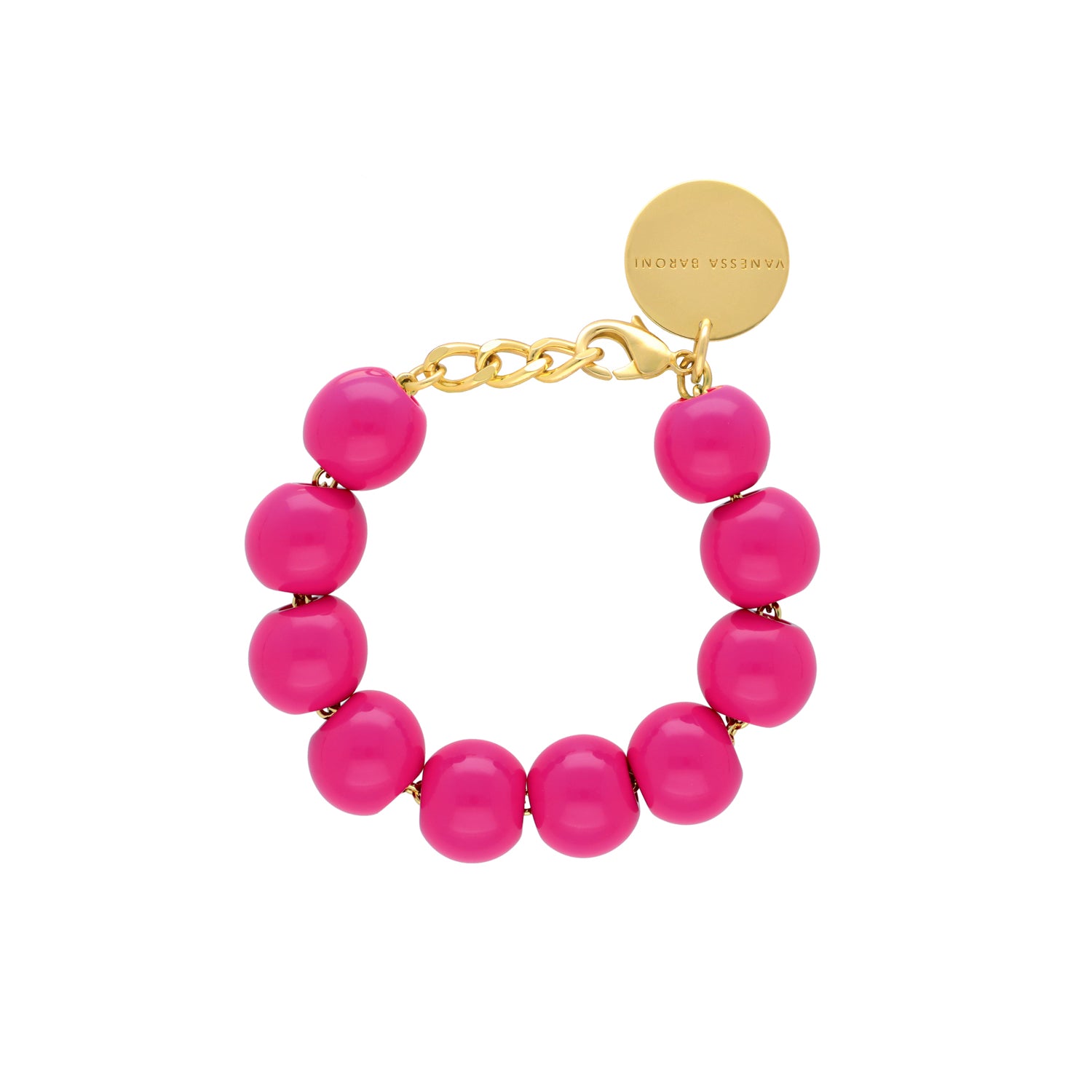 Beads Bracelet Fuchsia