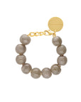 Beads Bracelet Greige Marble