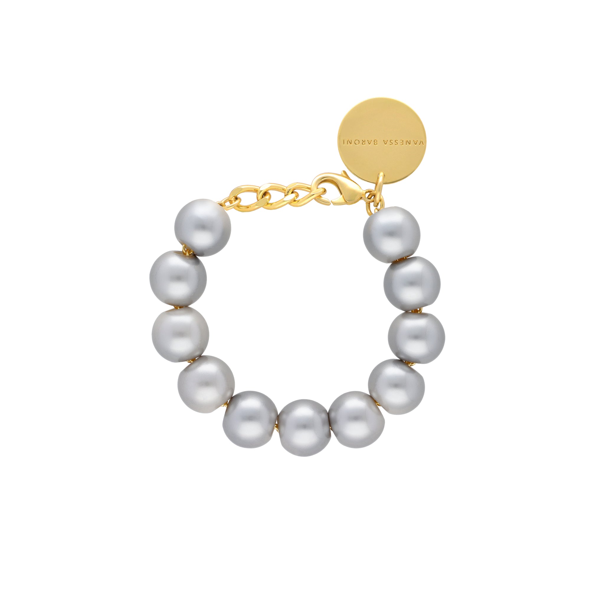 Beads Bracelet Grey Pearl - Vanessa Baroni