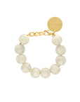 Beads Bracelet Snow White Marble - Vanessa Baroni