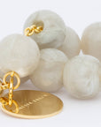 Beads Bracelet Snow White Marble - Vanessa Baroni