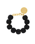 Wrapped Beads Bracelet Black - Vanessa Baroni