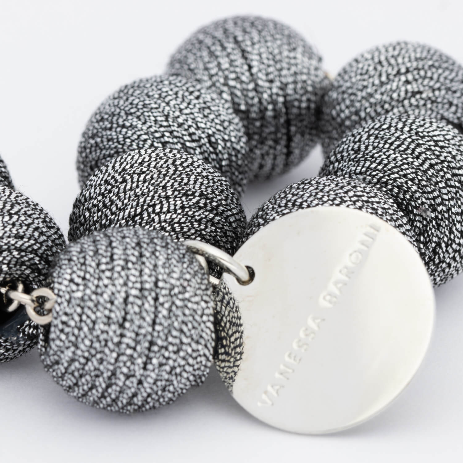 Wrapped Beads Bracelet Silver - Vanessa Baroni