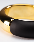 VB x APROPOS 2 Color Bangle Gold - Matt Black - Vanessa Baroni