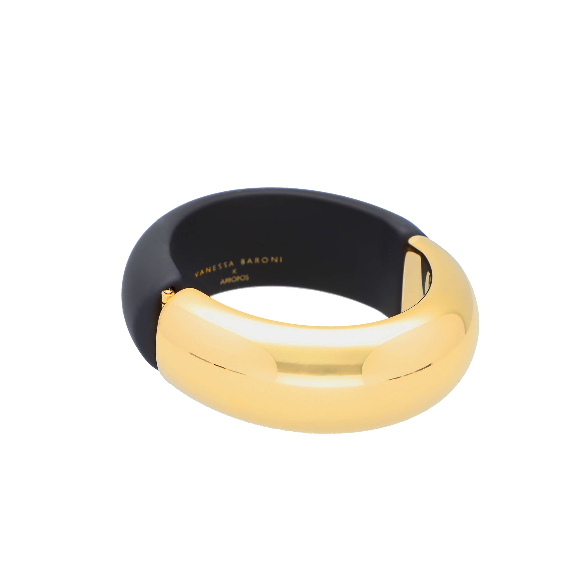 VB x APROPOS 2 Color Bangle Gold - Matt Black - Vanessa Baroni