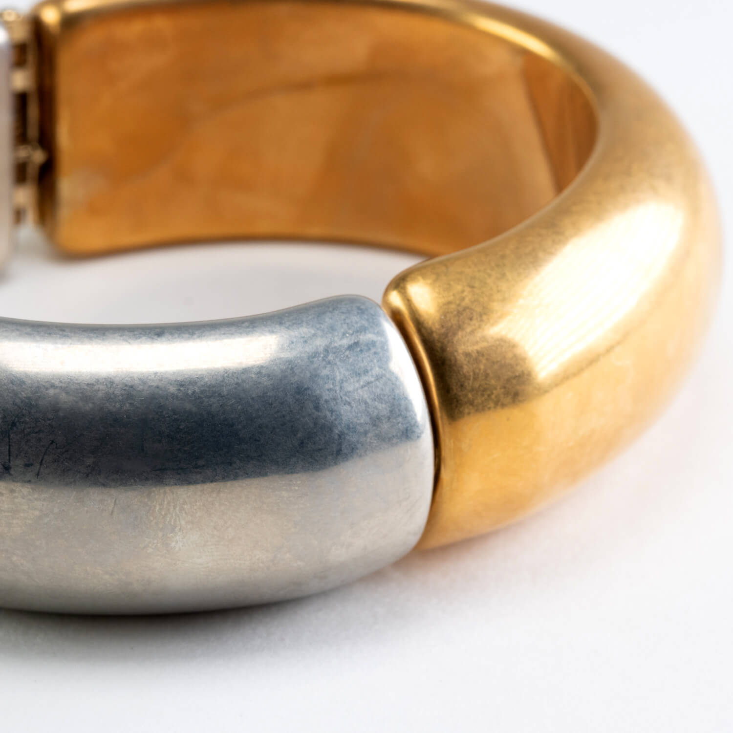 2 Color Bangle Gold Vintage-Silver Vintage