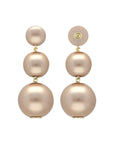 Beads Earring Champagner Pearl